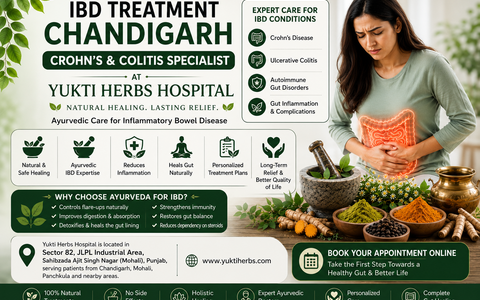 IBD Treatment Chandigarh | Crohn’s & Colitis Specialist at Yukti Herbs Hospital