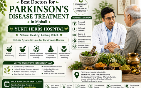 Best Doctors for Parkinson’s Disease Treatment in Mohali | Yukti Herbs Hospital