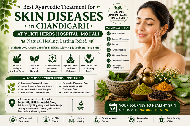 Best Ayurvedic Treatment for Skin Diseases in Chandigarh | Yukti Herbs Hospital, Mohali