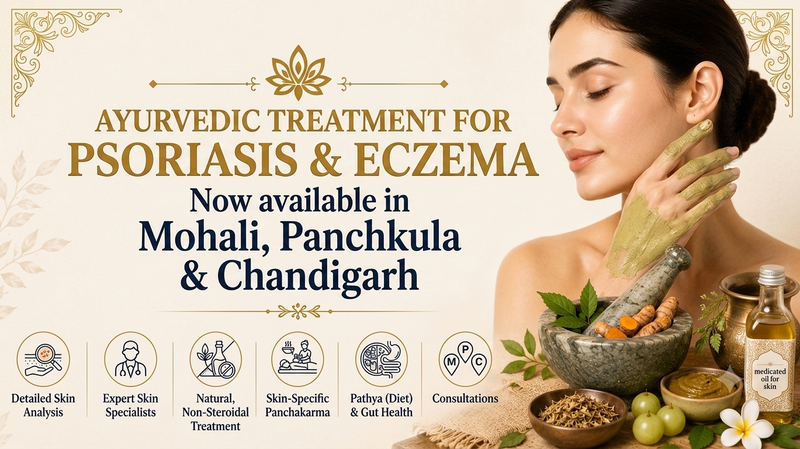Ayurvedic Treatment for Psoriasis & Eczema in Mohali, Panchkula & Chandigarh